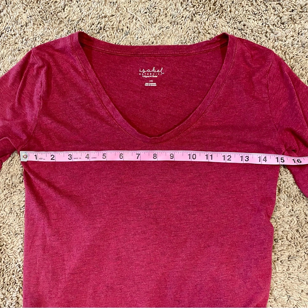 Isabel Maternity long sleeved ruched tee XS - Picture 6 of 8